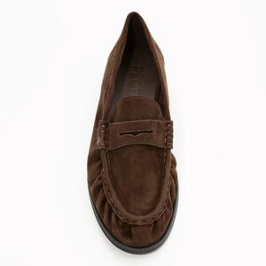 Pêche Brown Suede Loafers
